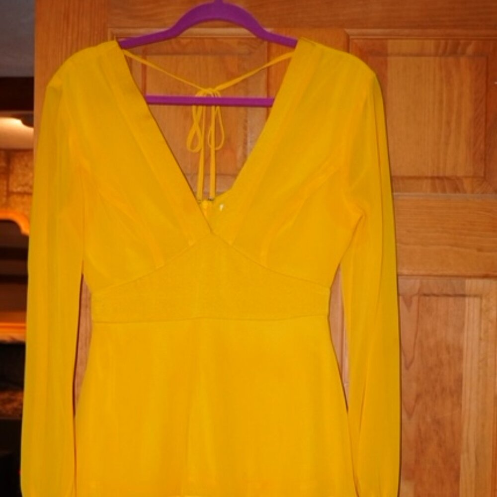 Yellow Mini Dress
